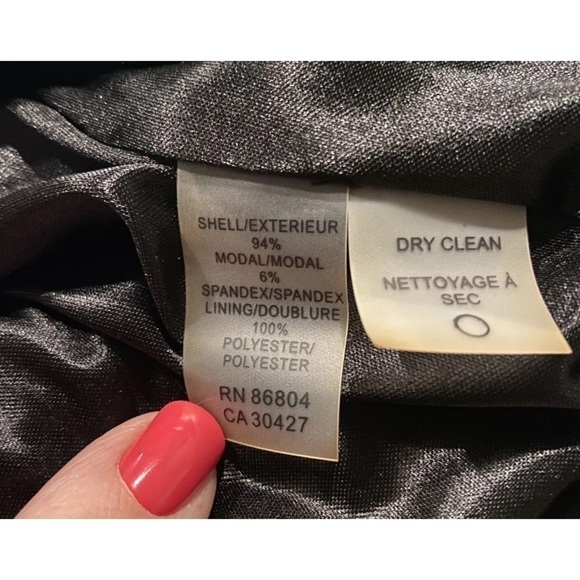 Magaschoni Collection Womens Black Ruched Skirt Size Small - Picture 4 of 4